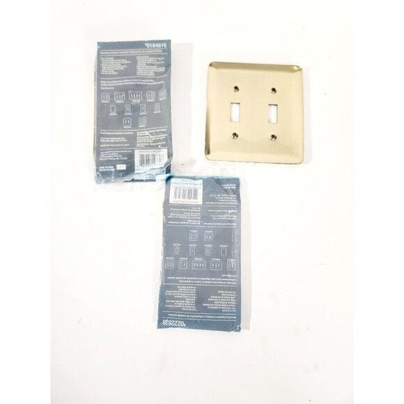 7 Light Switch Plate Covers Brass Shinny Gold Tone Toggle & Plug Some Ha… - Picture 4 of 4